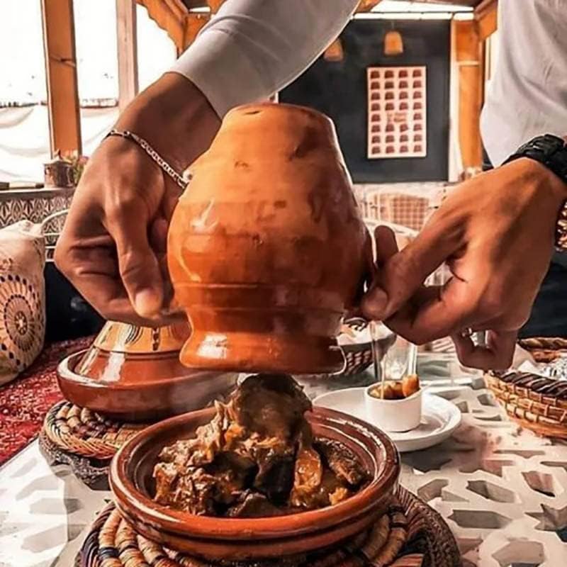 Small Clay Cooking Jar - Perfect for Lamb and Other Meats - Traditional Fire Cooking