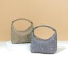 2025 Frosted Hand-Woven Mini Diamond Pattern Crossbody & Shoulder Handbag for Women