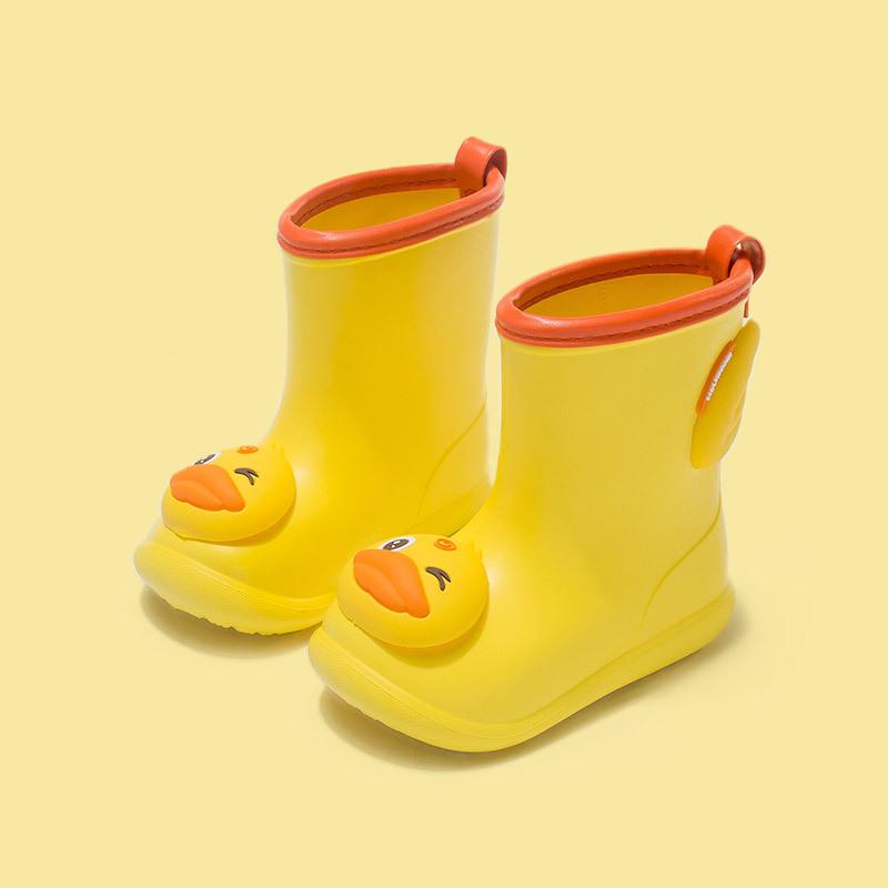 Rain Boots, Waterproof Shoes, Anti-slip Soft Sole Cartoon Boys Shoes, Girls Rain Boots 140 жёлтый