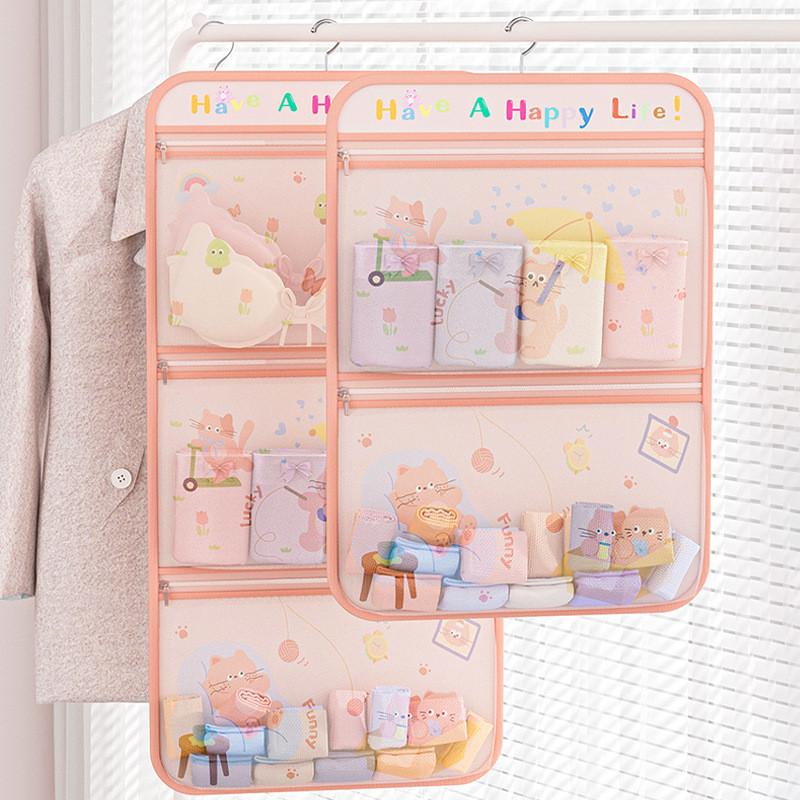 Functional Wallmounted Storage Bag With 600d Oxford Fabric For Laundry And Home Use