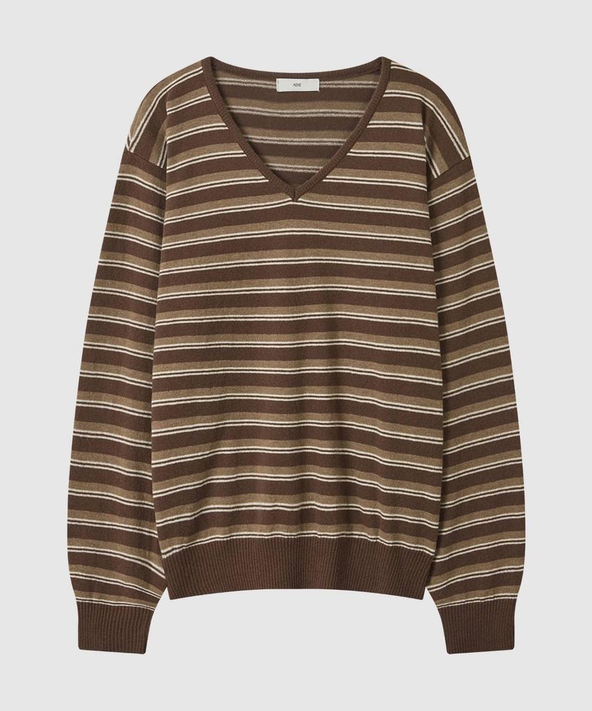 AENE V-Stripe Knit (Brown)