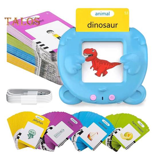 

1 набор говорящих флеш-карточек, обучающая игрушка с 112/255 карточками, машина для раннего обучения детей, путешествия, дошкольники, малыши, алфавит, слова, чтение, обучающая игрушка A синий