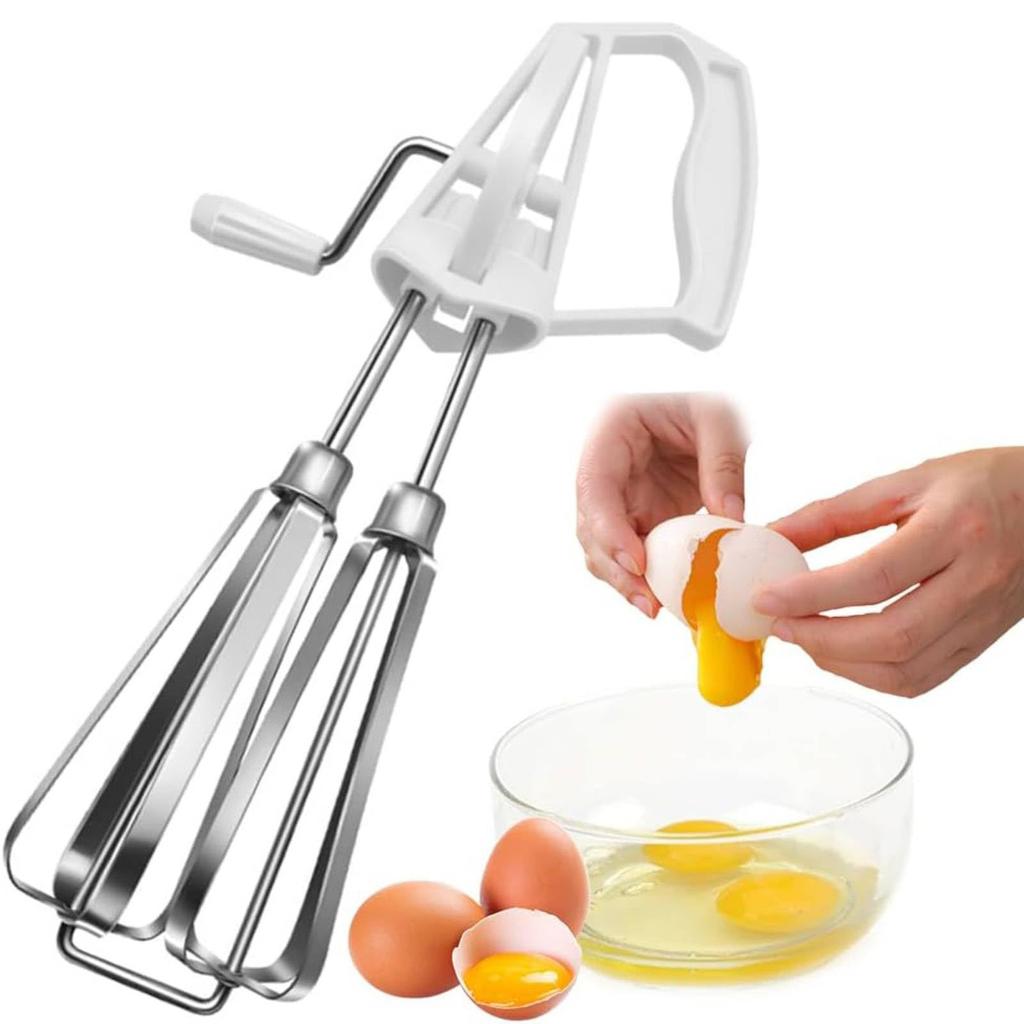 Efektivní ruční míchadlo Praktický šlehač vajec s rukojetí Metlička na vejce Pohodlný kuchyňský nástroj pro šlehání a míchání
