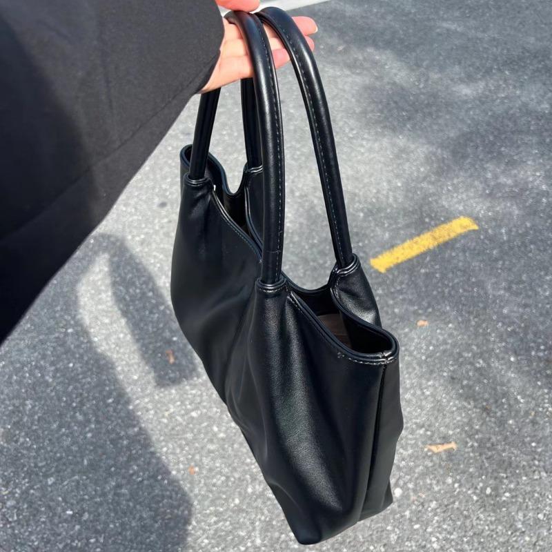 Today's Fashion Sense Solid Color Tote Bag Women's New Simple Large-capacity Shoulder Bag Handbag Tide