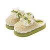 Cotton Slippers Home Autumn and Winter Bow Cotton Shoes Indoor Soft Sole Non-slip Warm Shoes Plush Thick Sole Cotton Mop
