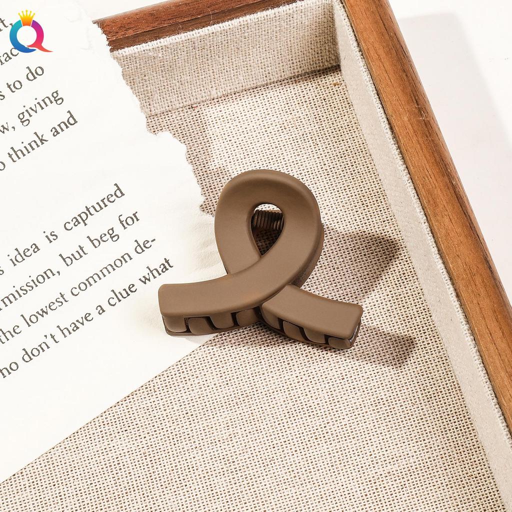 Ki Yue Korean Matte High Ponytail Small Claw Clip for Versatile Updo Hair Styling