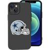 For Dallas Fans Football Design Case Compatible with iPhone 15, Slim Fit Soft TPU Protective Rugby Case for 15 6.1 Inch, Cowboy