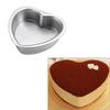 Heart Shape Cake Mould 3/6/5 inches Easy to Release Aluminum Alloy Mould for Making Pancake Cookies Use