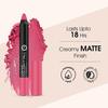 Colors Queen Color It All Long Lasting Crayon Lipstick | Up to 18 Hours Stay | Lipstick Combo for Women | Waterproof(Pink Rose & Plum Pick,3.5g)
