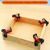 Heavy Duty Adjustable Angle Clamp, Multi-Angle 0°/15°/30°/45°/90° Locking with Ergonomic Handle & Non-Slip Base for Woodworking