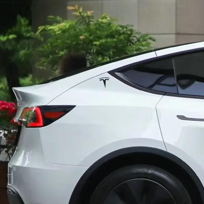 Bilklistermärke 2025 Ny Tesla 3D METALL Bil Främre Motorhuvs Emblem Bakre Bagagelucka Märke Klistermärke Bakre Bagagelucka Dekoration För Tesla Modell S X 3 Y
