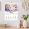 1pc, 2026Hand-Painted Floral Cat Series Wall Calendar, Cat Series, 12 Designs, Wall Calendar, Birthday, Christmas, New Year Gift