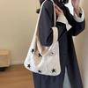 Star Knit Women's Bag New Knitted Eco Shopper Bag Crochet Rope Shoulder Bag Female Knitting Handbag Vintage Tote Bag AVE