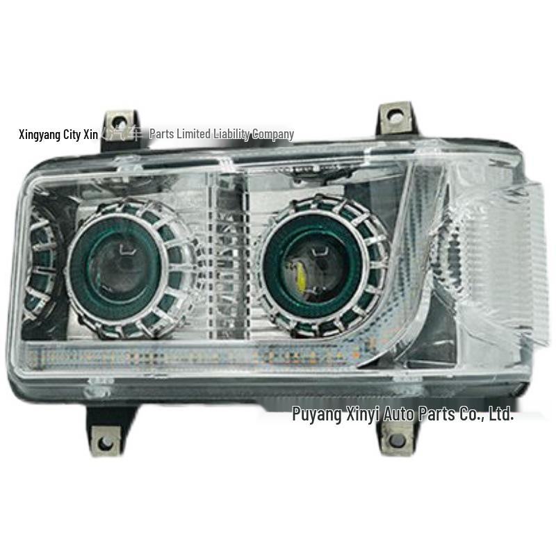 Светодиодная фара в сборе для Jiefang TianV, HanV, TuV, LongVH, LuV – Двухлинзовая Супер Яркая Модернизация Flowing turn signal DRL driver/left