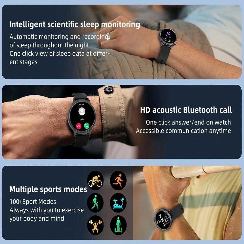 IP67 Water Resistant Smartwatch 24 Hour Oximetry Heart Rate Sleep Monitoring for Android IOS
