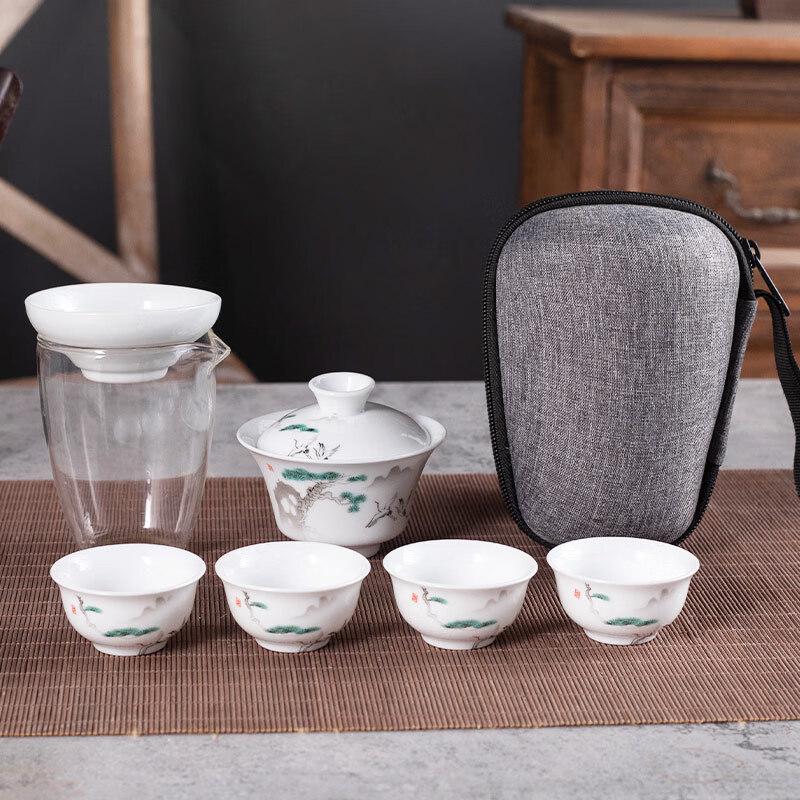 Yuzhuxun Outdoor Ceramic Travel Tea Set