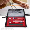 17Pcs Geometry Set Student Supplies Drawing Compass Pencil Rulers Eraser Drawing Kit