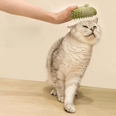 Pet Kočka Odstraňování chlupů Masážní hřeben Kočky Škrábání Tření Kartáč kotě Péče o srst Samočisticí Nástěnný Rohový Škrabadlo pro kočky Hřebeny