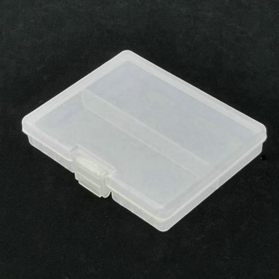 Scatola Porta Batterie Trasparente Grande Capacità Portatile Contenitore Organizzatore per 48 Batterie AA AAA Ricaricabili per Casa