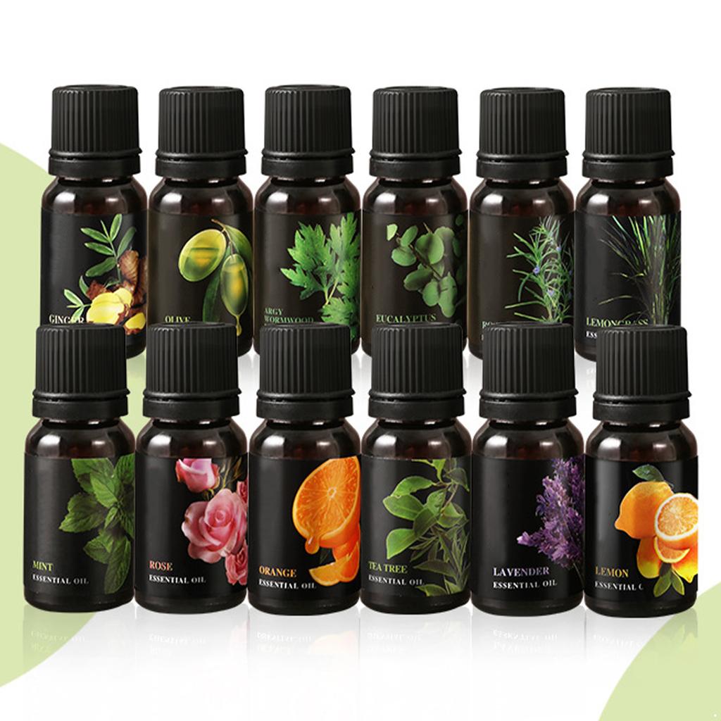 3er-Pack Reine Pflanzen Ätherische Öle Set für Aromatherapie, Massage & Spa, Duftende Entspannung & Hautfeuchtigkeitsspendende Körperpflege