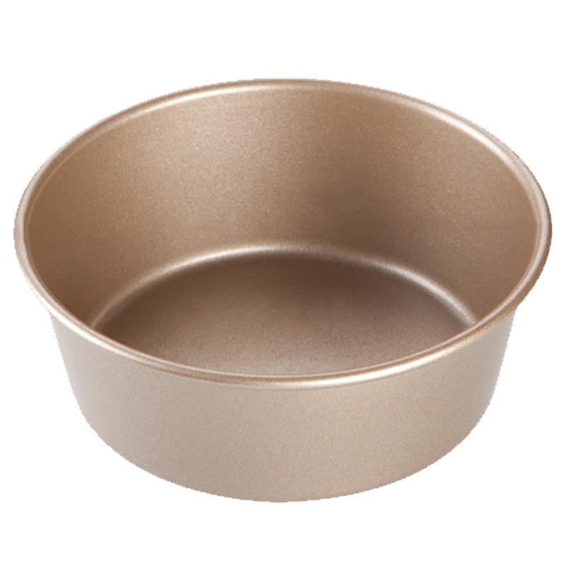 4-Inch Non-stick Gold Round Cheese Cake and Bread Mold