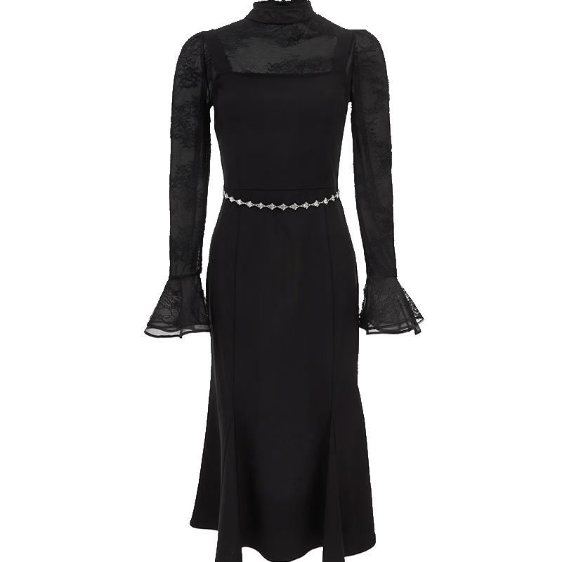 

VEROMODA 2025 Spring Two-Piece Mesh Fishtail Dress S