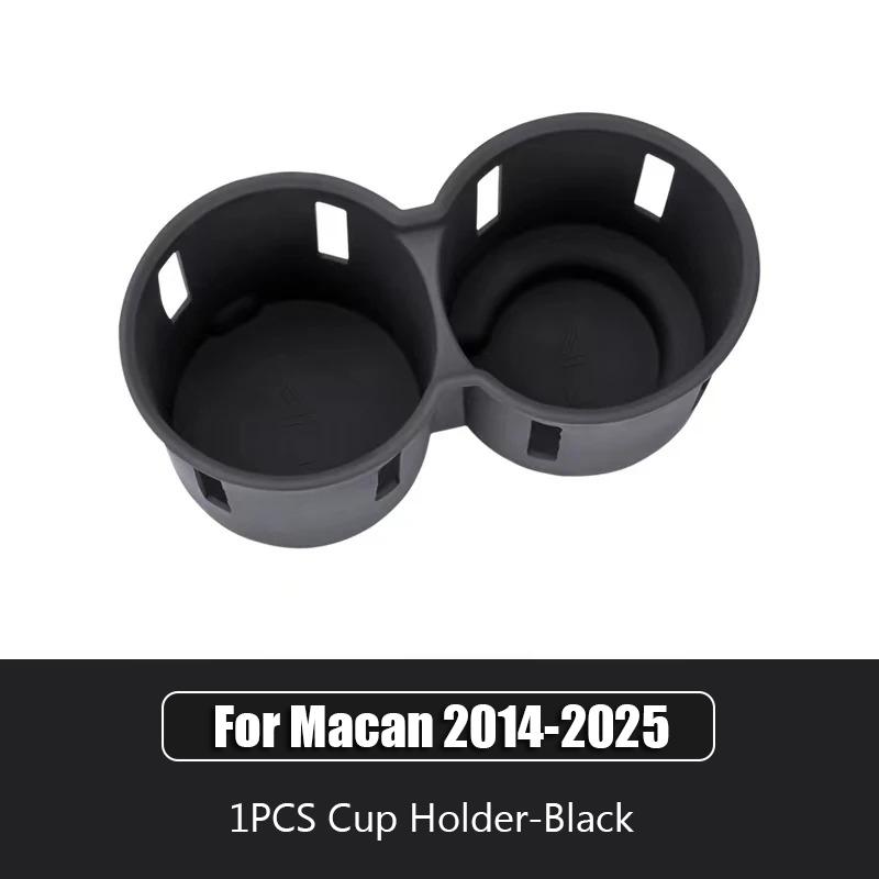 Car Cup Holder For Porsche Macan Cayenne Center Console Bottle Holder Insert Anti Slip Drink Storage Organizer Auto Accessories