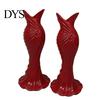 Home Decor Vase 2Pcs 3D Printed Fishtail Dress Decorative Flower Holder Office Indoor Plant Living Room Bedroom Table Shelf Gift for Housewarming