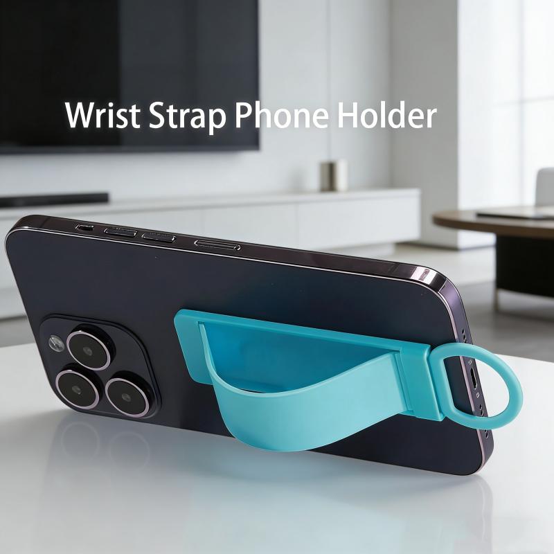 Phone Holder Finger Handle Strap Push Pull Grip Bracket Wrist Band Holder Kickstand Finger Ring Strap