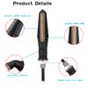 2pcs 12 LED Flowing Motorcycle Turn Signal Light Bendable Flashing Motorbike Indicator Blinker Moto Tail Signal Lamp For Harley