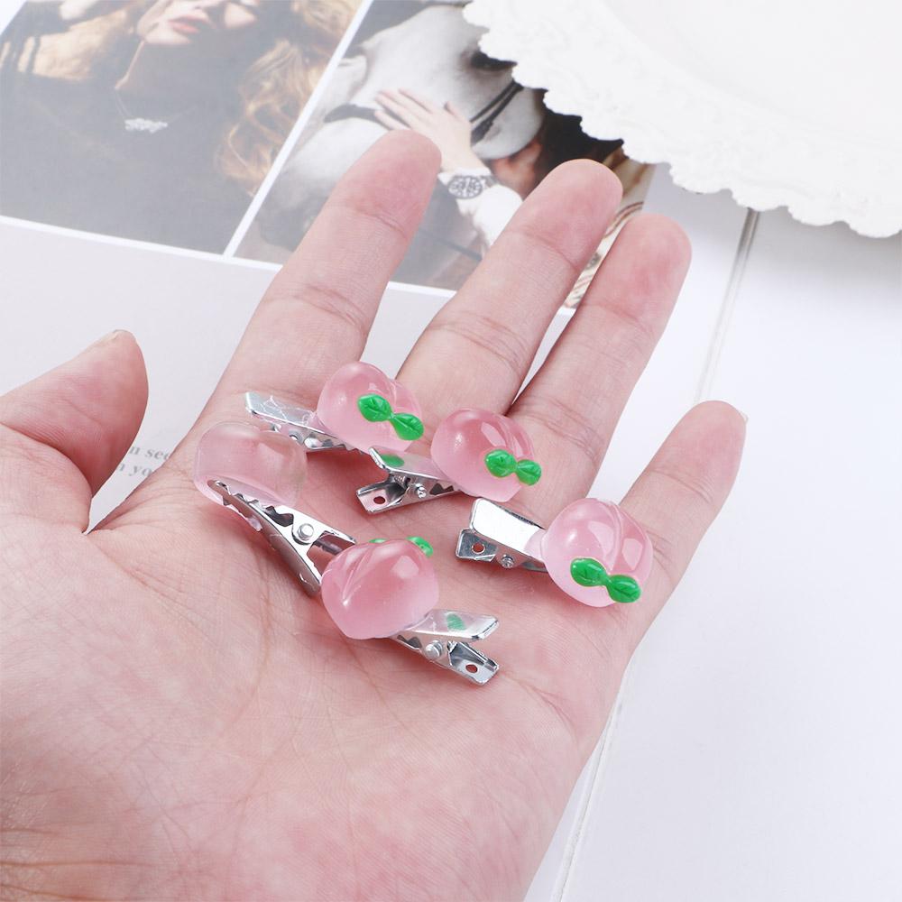 Peach Fashion Design Women Hair Accessories Duckbill Clip Small Side Clip Korean Style Hair Clip