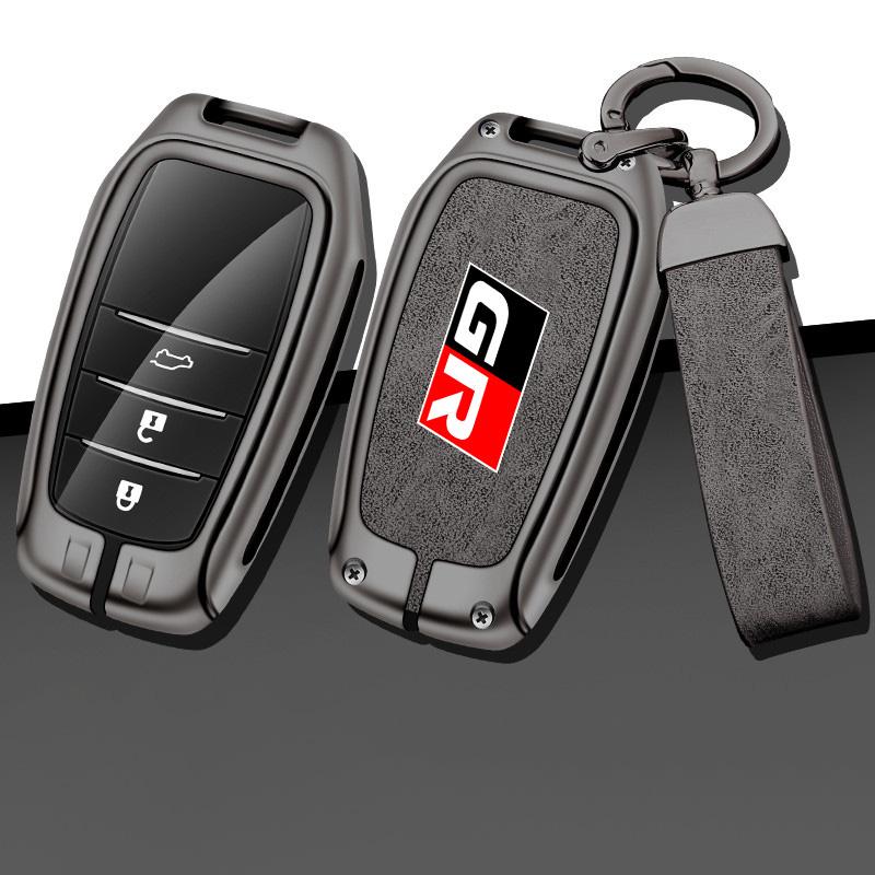Zinc Alloy Car Remote Key Cover Case Holder Shell Fob For S0 GR Sport C-HR Gazoo RAV4 Racing Mirai Avensis Prado Accessories JH0