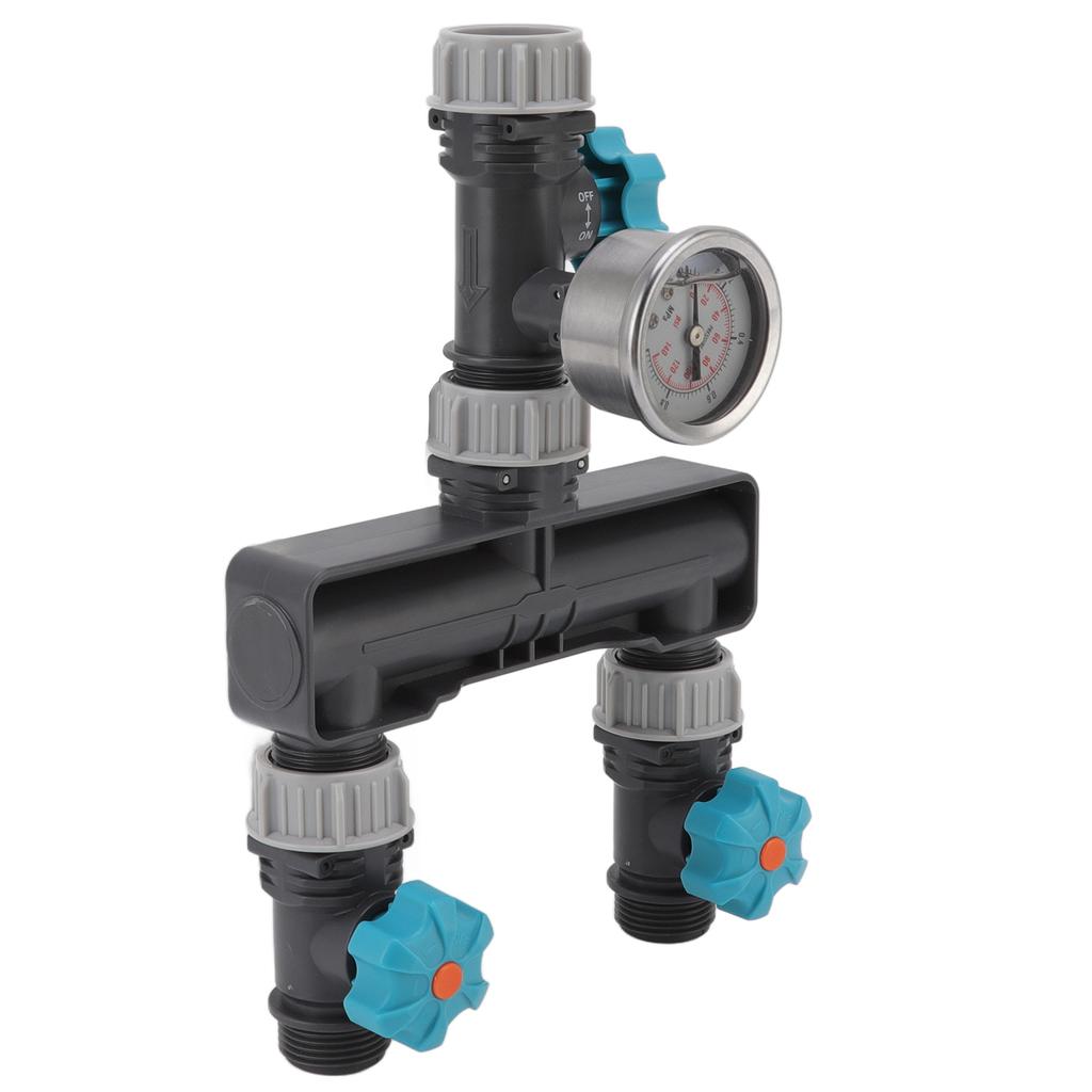 2-Wege Wasserdruckregler Wasserverteiler Bewässerungsventil für Garten Terrasse Bauernhof