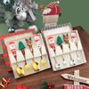 Cartoon Christmas Tree Spoon Set: Cute Dessert & Cake Tableware, Ideal Xmas Gift