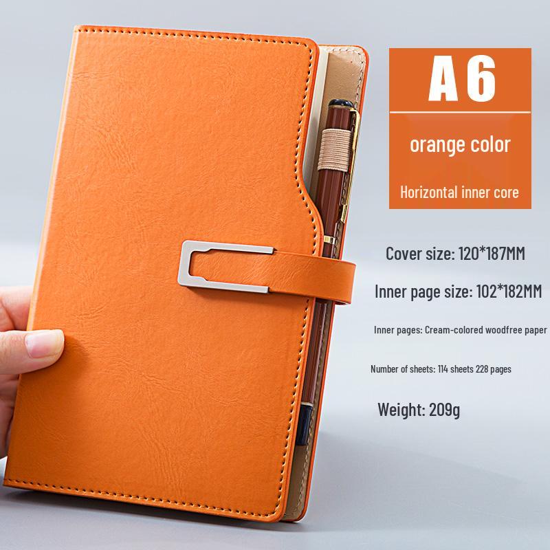 A6 Pocket Notebook with Pen Loop - Portable and Simple Diary