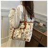 Simple Style Large Capacity Tote Bag for Women Fashionable Casual Shoulder Purse with Zipper Closure CLE
