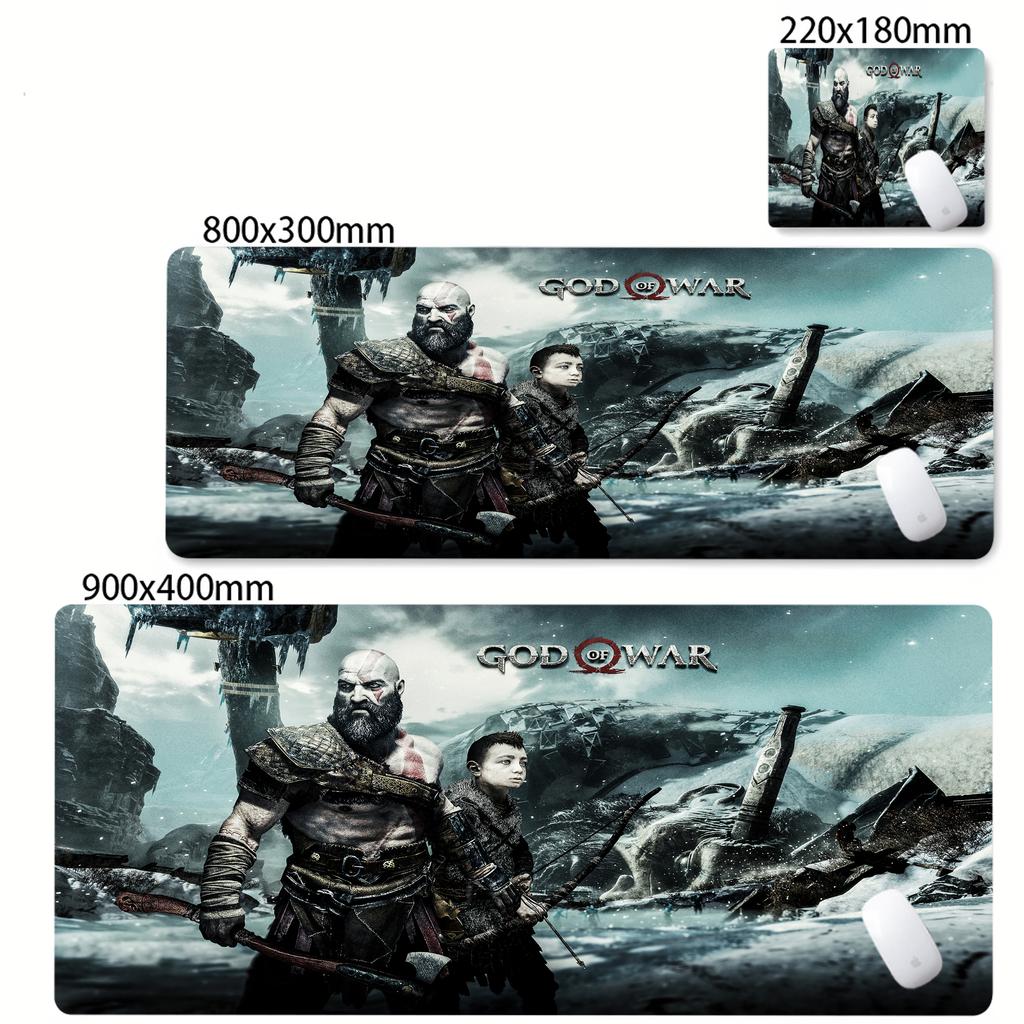 Mouse Pad God of War Xxl Mousepad Gaming Accessories Keyboard Computer Carpet Game Desk Mat Pc Large Gamer Cabinet Table Mats