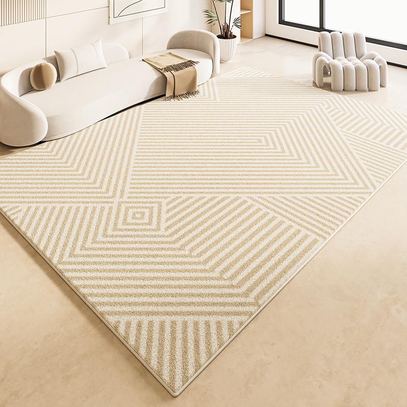 Minimalist Line Living Room Decoration Plush Carpet French Style Rugs for Bedroom Home Washable Lounge Rug Fluffy Soft Floor Mat