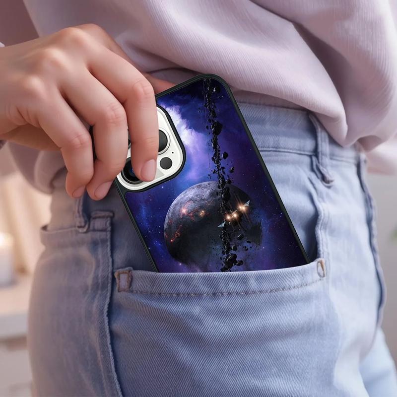 Saturn Solar System Phone Case For iPhone 17 Air 15 16e 14 13 Pro Max Coque 12 11 Pro Max PLUS Cover