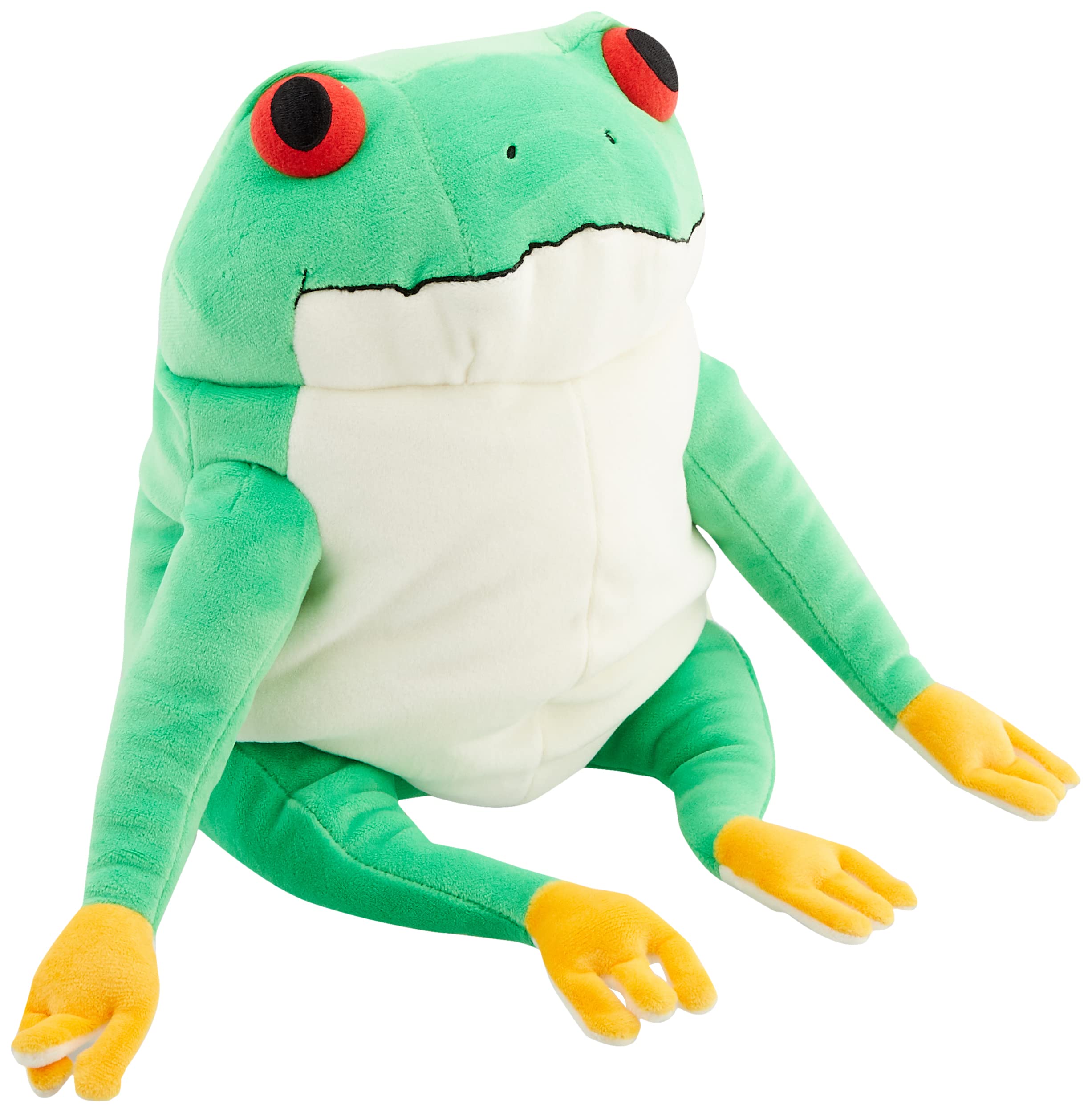 

Shinada Global Серия Mochi Мочикаэру Лягушка Зеленая (большой) 22 x 22 x 30 см Плюшевая лягушка животное MOKR-0350G