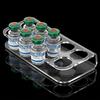 Clear Bottle Organizer Space Saving Acrylic Vial Storage Rack 10-Hole Vial Organizer Clear Insulin Vial Holder For Countertop