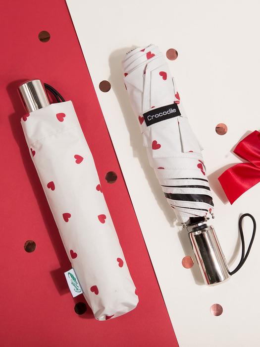 Crocodile Acc 3-stage UV protection slim heart fixed fully automatic blackout parasol ivory