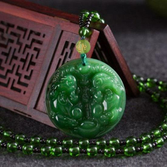 Drache Verwandelt Fisch Buddha Halskette: Reichtum & Schutz