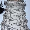 1m X 23cm Tulle Embroidery Lace, Floral Embroidered Net Fabric Lace for Dress, Lingerie, Bra, Underwear, Garment & Sewing