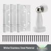 Universal Magnetic Black Bedroom Door Handle Lock - Silent, Solid Wood Design
