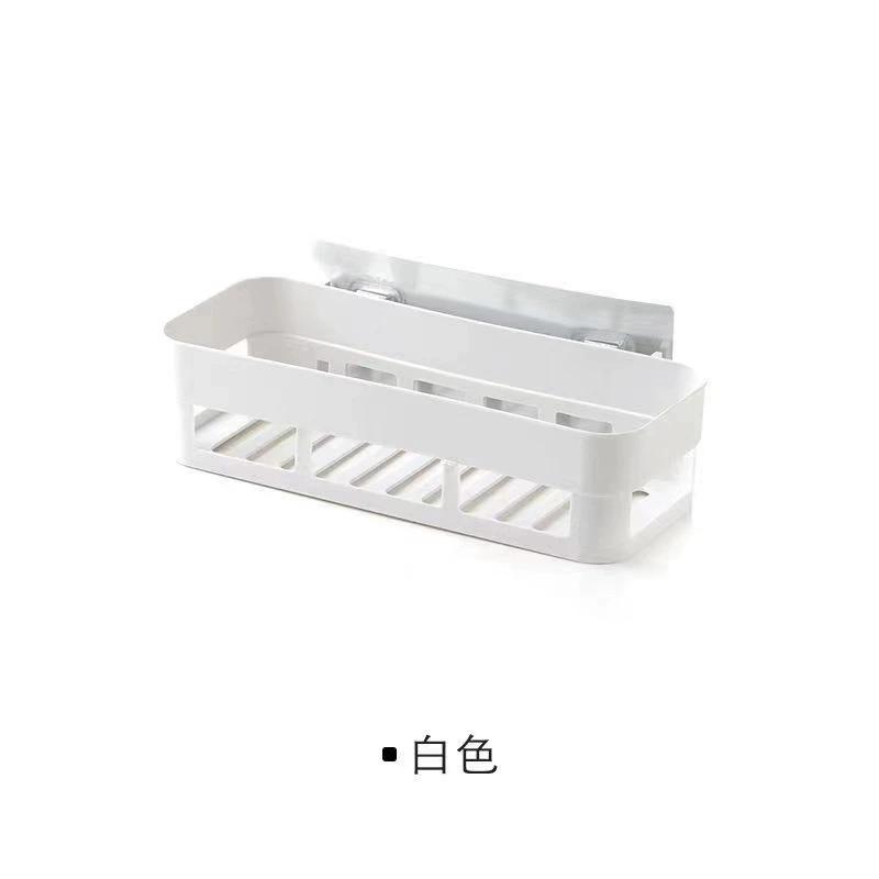 

No Punching Required Seamless Wall Mounted Storage Rack Plastic Storage Rack for Organizing Kitchen Bathroom Wash Rack Bathroom