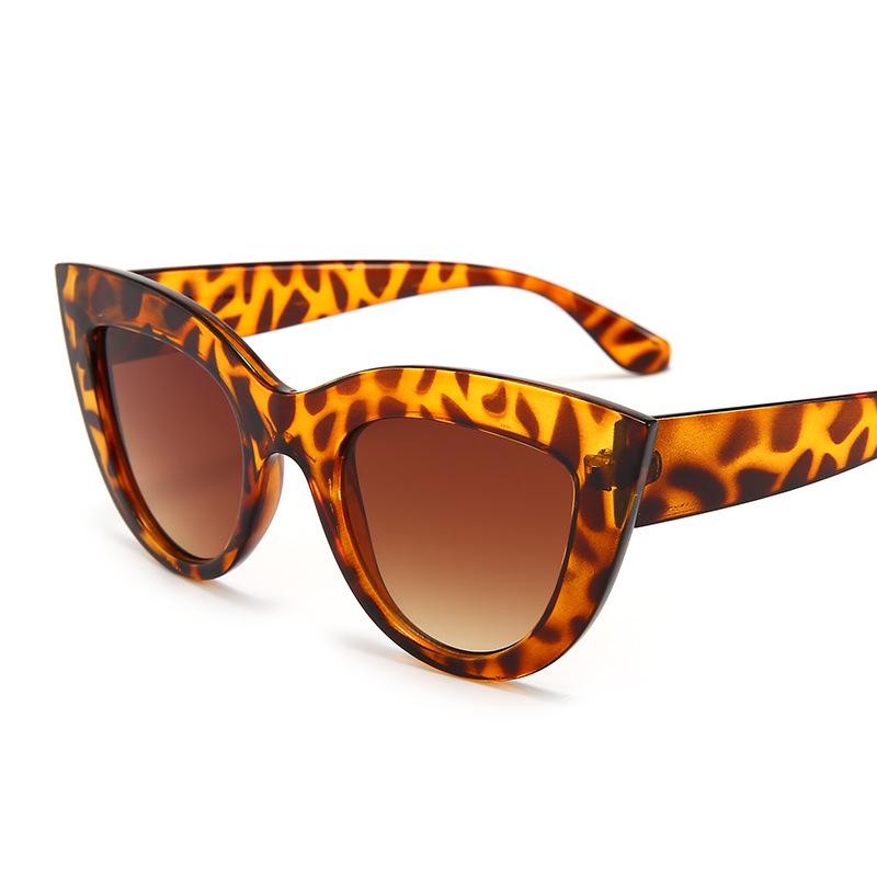 

Big Cat Eye Ladies Sun Glasses Glasses Colored Eyeglasses Ladies Vintage Sun Glasses Female Black Pink Blue Cateye Sunglasses Designer Style Style W140375WW-As the picture