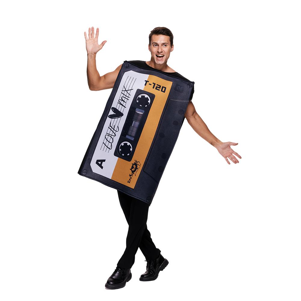 

Adult Love Mix Tape Halloween Costume Retro 80 s Funny Cassette Tunic One Size