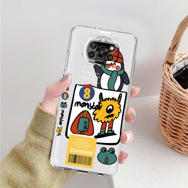 

Прозрачный чехол для Xiaomi Mi Poco X3 NFC M3 Pro F3 F1 11 Lite 12 Redmi Note 10 9S 8 7 9 Мягкий чехол для телефона Счастливого Рождества Redmi Note 7