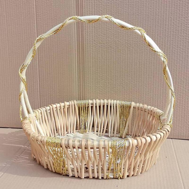 Hand-Woven Rattan Fruit Basket Set